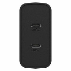 OtterBox Dual USB Power Delivery Wall Charger USB-C 30W + USB-C 20W Black