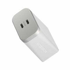 OtterBox Premium Pro Dual USB-C Wall Charger 60W GaN Lunar Light (White)