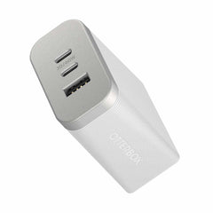 OtterBox Premium Pro Dual USB-C Wall Charger with extra USB-A 72W (USB-C 30WX2 + USB-A 12W) Lunar Light (White)