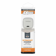 Ventev Mini Wall Charger USB-C 20W Power Delivery White