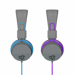 JLab JBuddies Studio Over Ear Folding Kids Headphones Purple/Gray