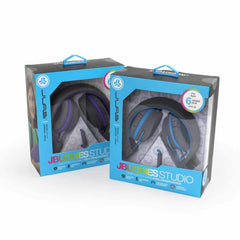 JLab JBuddies Studio Over Ear Folding Kids Headphones Purple/Gray