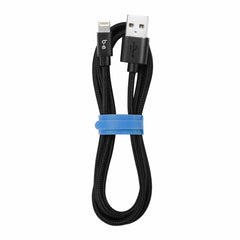 Blu Element Braided Charge/Sync Lightning to USB-A Cable 4ft Black