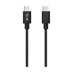 Blu Element Braided Charge/Sync USB-C to USB-C Cable 10ft Black 60W