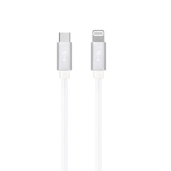 Blu Element Braided Charge/Sync USB-C to Lightning Cable 4ft White