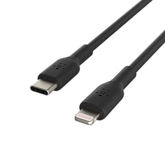 Belkin BoostCharge USB-C to Lightning Charge/Sync Cable 3ft Black