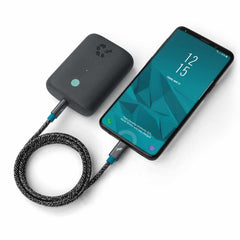 Nimble PowerKnit USB-C to USB-C 6ft 60W Power Delivery Fast Charge Cable Space Gray (Made from Crtified Recycleed Plastic and Aluminium)