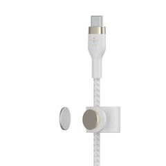 Belkin BoostCharge Pro Flex USB-C Cable with Lightning Connector 6ft White