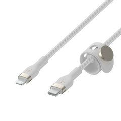 Belkin BoostCharge Pro Flex USB-C Cable with Lightning Connector 6ft White