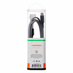 Ventev ChargeSync Flat USB-C Cable 3.3ft Gray