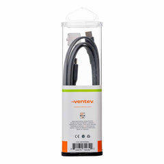 Ventev ChargeSync Flat USB-C to USB-C Cable 3.3ft Gray