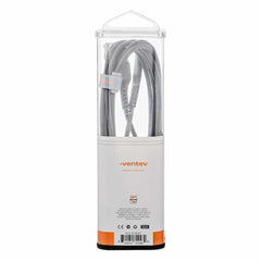 Ventev ChargeSync Alloy Lightning Cable 10ft Steel