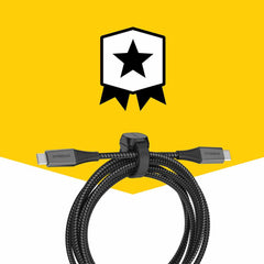 OtterBox Premium Pro Charge/Sync USB-C to USB-C Power Delivery Cable 6ft Haunted Hour (Black)