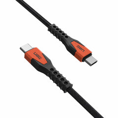 UAG Rugged Kevlar Core USB-C to USB-C Charge/Sync Cable 5ft Black/Orange