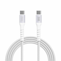 Blu Element Braided Charge/Sync USB-C to USB-C Cable 6ft 100W White