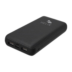 Helix/Retrak TurboVolt+ 20000 mAh Power Bank with USB-A and USB-C Ports Black