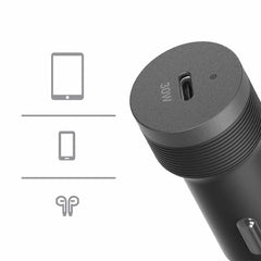 OtterBox Premium Pro Power Delivery Car Charger 30W USB-C Nightshade (Black)