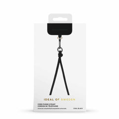 Ideal of Sweden Cord Phone Strap Coal Black