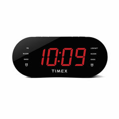 iHome FM Dual Alarm Clock Radio with USB Charging Black