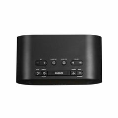 iHome FM Dual Alarm Clock Radio with USB Charging Black