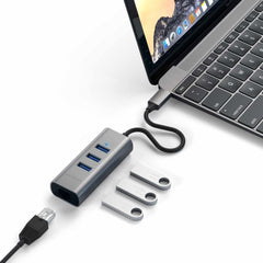 Satechi USB-C 2-in-1 Hub with Ethernet Space Gray