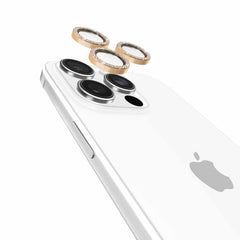 Kate Spade Aluminum Ring Lens Protector Set In Stone Gold for iPhone 16 Pro/16 Pro Max