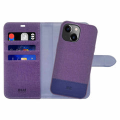 Blu Element Folio 2 in 1 Case Purple Haze for iPhone 16e/15/14/13