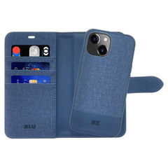 Blu Element Folio 2 in 1 Case with MagSafe Lazuli Blue for iPhone 16e/15/14/13