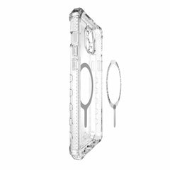 ITSKINS Supreme_R Clear MagSafe Case Transparent White Print for iPhone 15 Plus