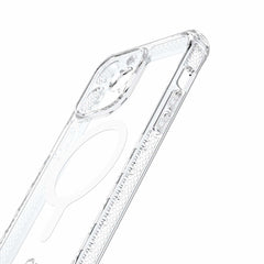 ITSKINS Supreme_R Clear MagSafe Case Transparent White Print for iPhone 15 Plus