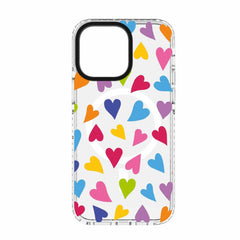 Blu Element Chromatic Print MagSafe Case Brights Hearts for iPhone 15 Pro