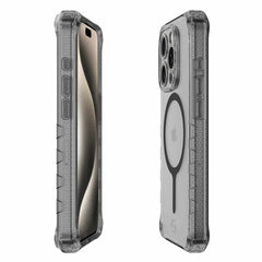 ITSKINS Supreme_R Clear MagSafe Case Graphite for iPhone 15 Pro