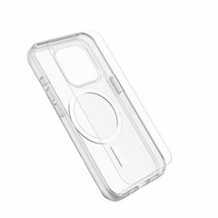 OtterBox Protection+Power Kit (Symmetry Clear Magsafe with Glass + Wall Charger 30W White) for iPhone 15 Pro