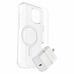 OtterBox Protection+Power Kit (Symmetry Clear MagSafe w/Glass + Wall Charger 30W White) for iPhone 16 Plus