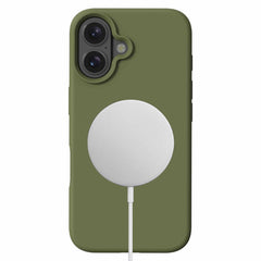 Blu Element Silicone w/MagSafe Case Olive for iPhone 16