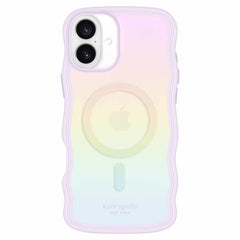 Kate Spade Wavy Case w/MagSafe Opal Iridescent for iPhone 16 Plus