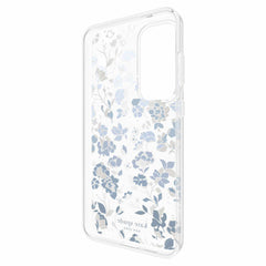 Kate Spade Protective Hardshell Case Flowerbed Blue with Gems for Samsung Galaxy S24 FE