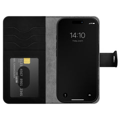 Ideal of Sweden Magnet+ Wallet MagSafe Case Black for iPhone 16 Plus