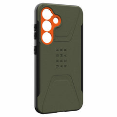 UAG Civilian Pro Rugged Case w/Magnet Olive Drab/Orange for Samsung Galaxy S25