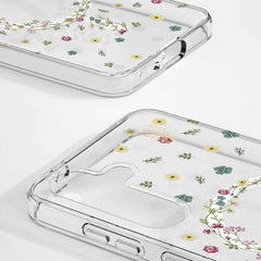 Ideal of Sweden Clear Case Mid Compatible w/MagSafe Petite Floral for Samsung Galaxy S25/Galaxy S24