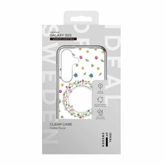 Ideal of Sweden Clear Case Mid Compatible w/MagSafe Petite Floral for Samsung Galaxy S25