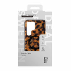 Ideal of Sweden Clear Case Mid Compatible w/MagSafe Tortoise for Samsung Galaxy S25 Ultra