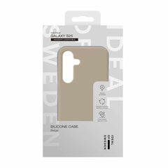 Ideal of Sweden Silicone Case Compatible w/MagSafe Beige for Samsung Galaxy S25