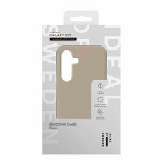 Ideal of Sweden Silicone Case Compatible w/MagSafe Beige for Samsung Galaxy S25/Galaxy S24