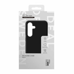 Ideal of Sweden Silicone Case Compatible w/MagSafe Black for Samsung Galaxy S25