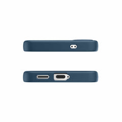 Avana Velvet Case Compatible w/MagSafe Navy Blue for Samsung Galaxy S25