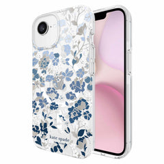 Kate Spade Protective Case w/MagSafe Flowerbed Blue for iPhone 16e/15/14/13