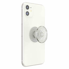 PopSockets PopGrip Clear Glitter Silver