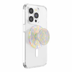 PopSockets PopGrip for MagSafe Round with Adapter Ring Rainbow Glass