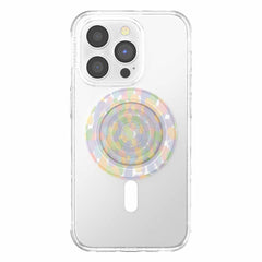 PopSockets PopGrip for MagSafe Round with Adapter Ring Rainbow Glass